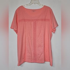 Croft & Barrow Short sleeved top size 2x